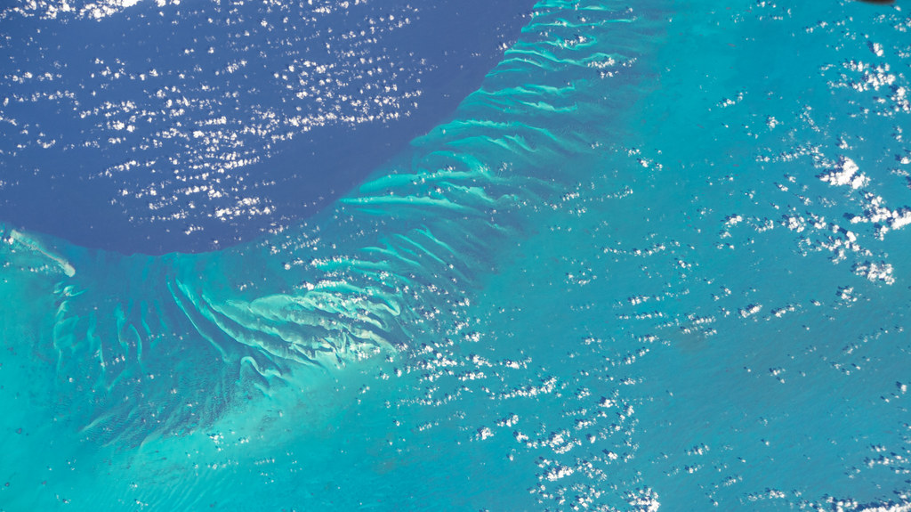 The Atlantic Ocean off the coast of the Bahamas